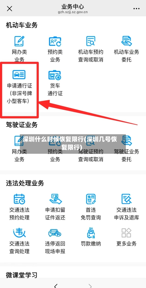深圳什么时候恢复限行(深圳几号恢复限行)