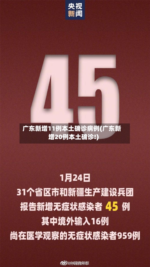 广东新增11例本土确诊病例(广东新增20例本土确诊!)