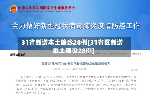 31省新增本土确诊28例(31省区新增本土确诊28例)