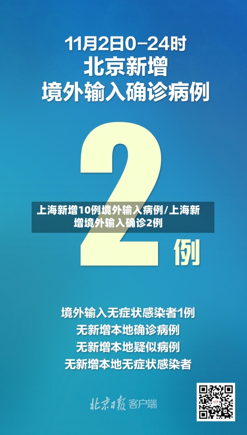 上海新增10例境外输入病例/上海新增境外输入确诊2例