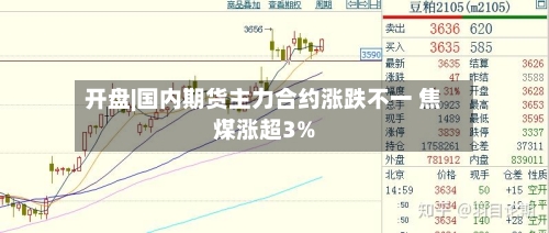 开盘|国内期货主力合约涨跌不一 焦煤涨超3%