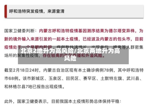北京2地升为高风险/北京两地升为高风险-第2张图片