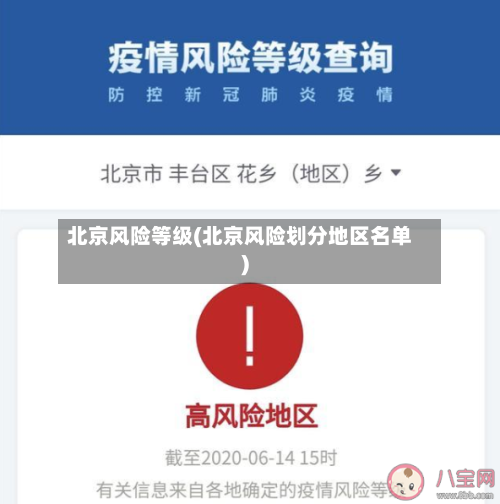 北京风险等级(北京风险划分地区名单)-第2张图片