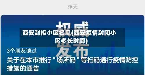 西安封控小区名单(西安疫情封闭小区多长时间)-第2张图片